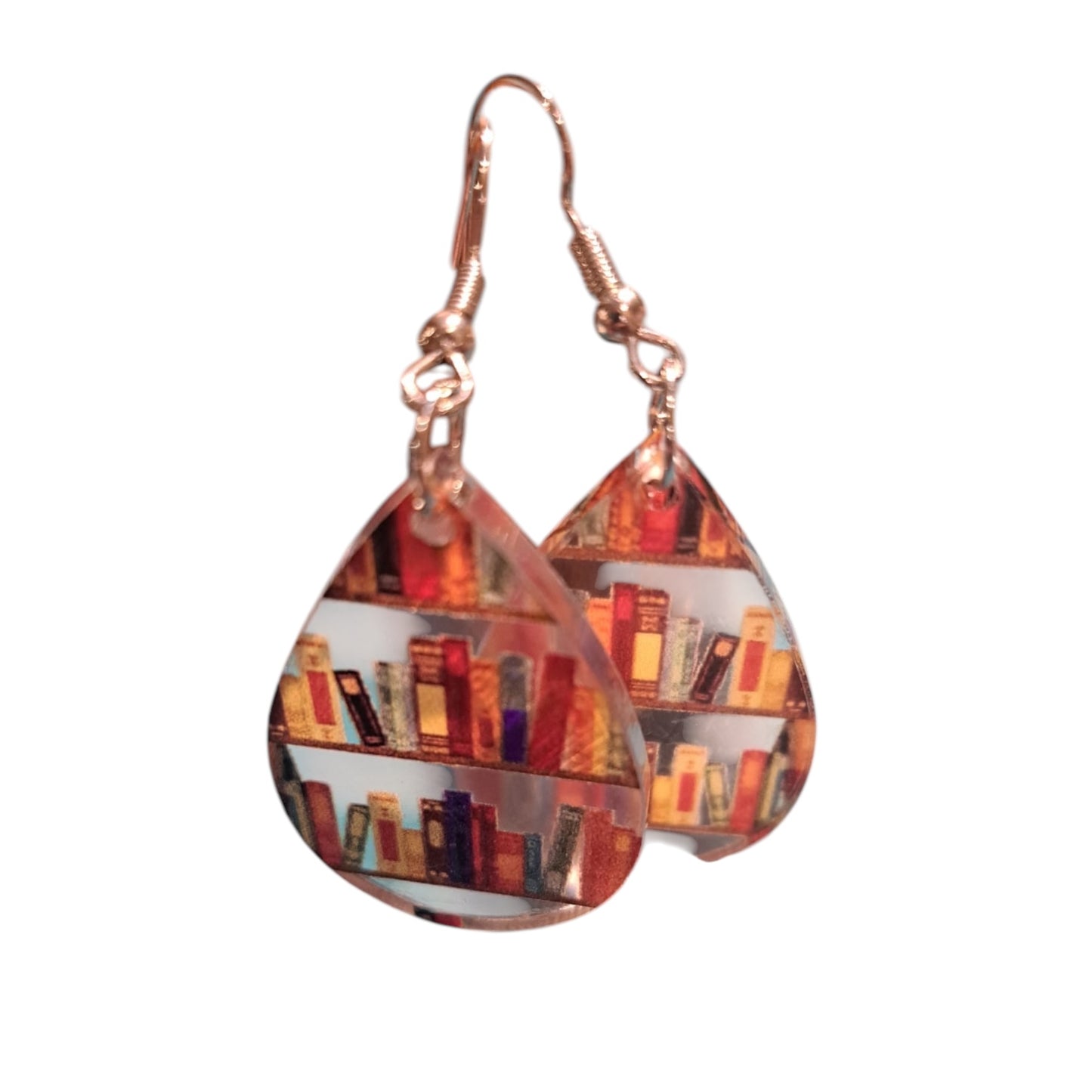 Tear Drop Bookshelf Earrings