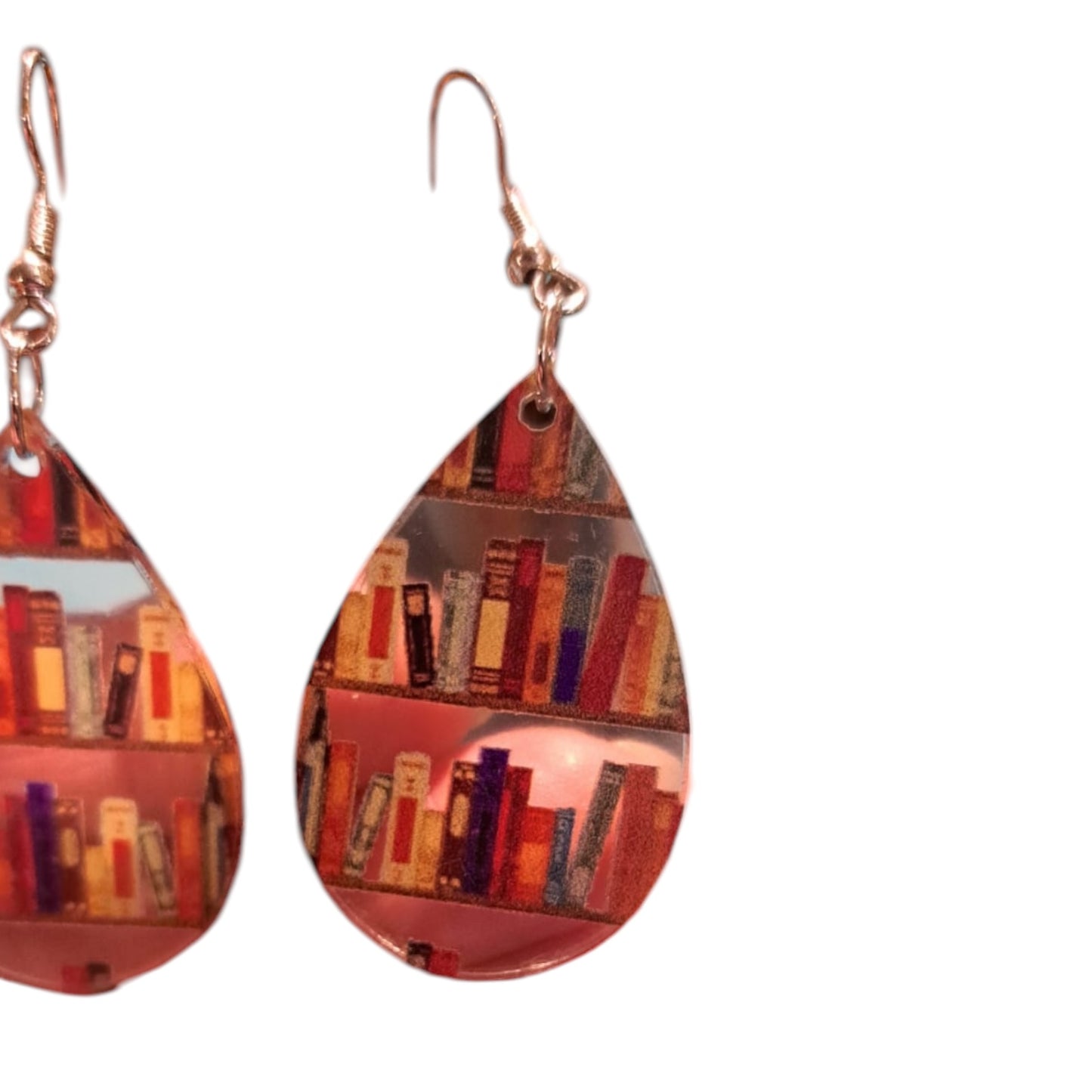 Tear Drop Bookshelf Earrings