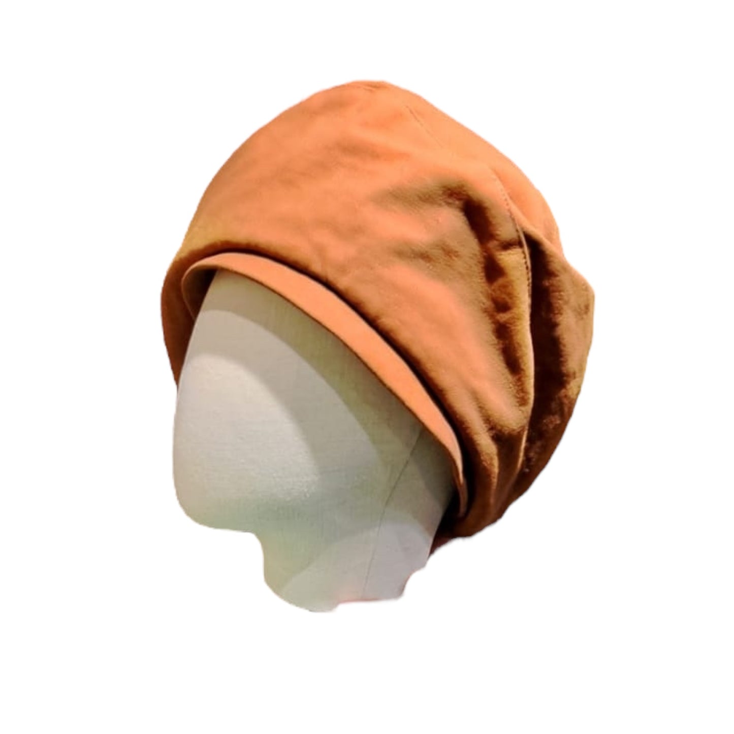 Faux Suede Tan Beret Hat