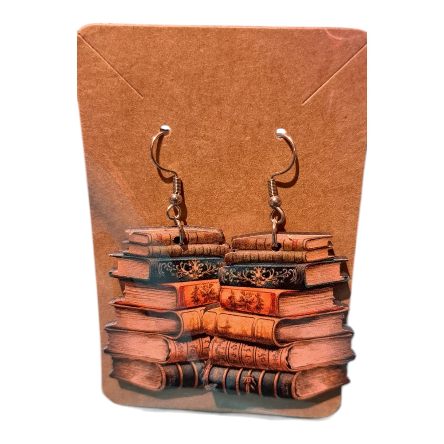 Stack Of Books Earrings