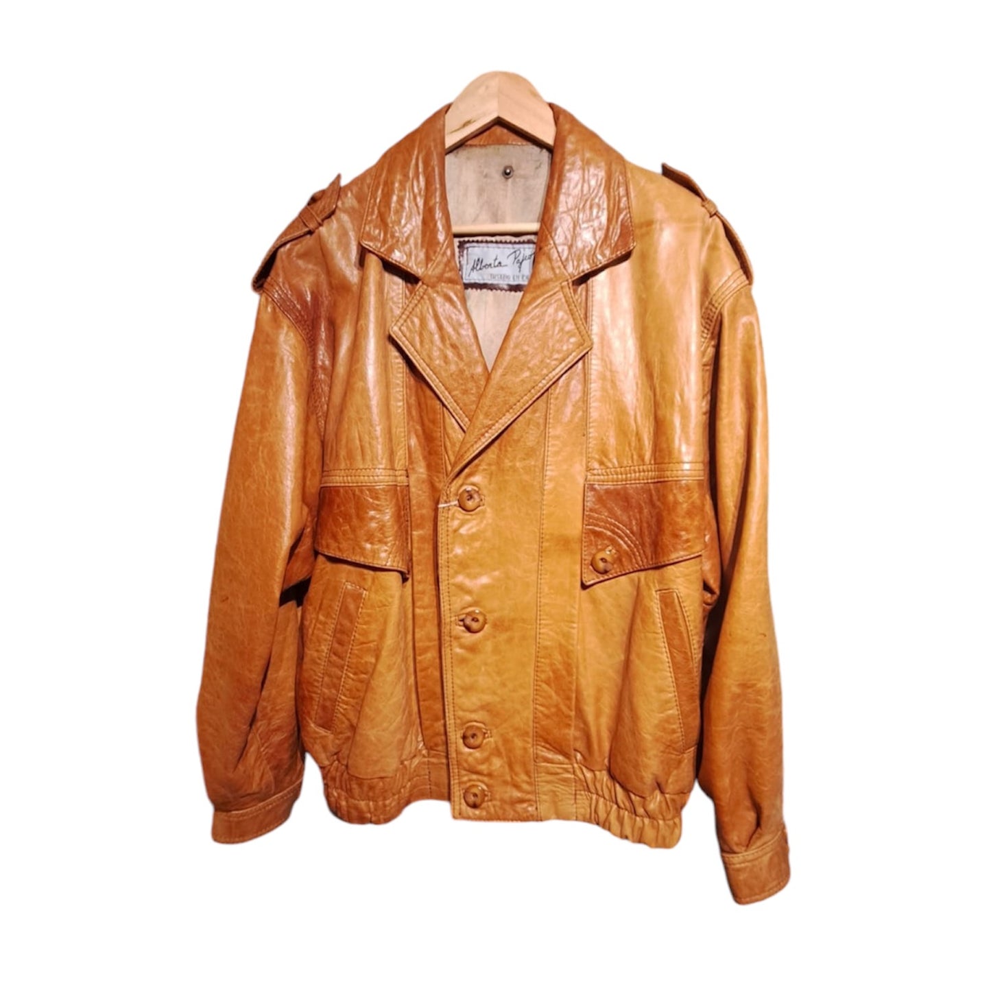 Alberta Pajeo Tan Leather Jacket