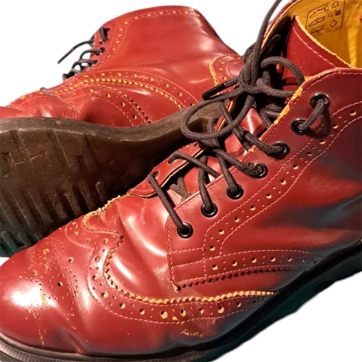 Dr. Martens Brogue Red Boots