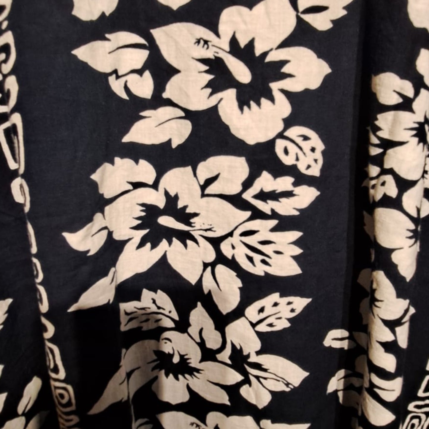 Black Floral Hawaiian Shirt