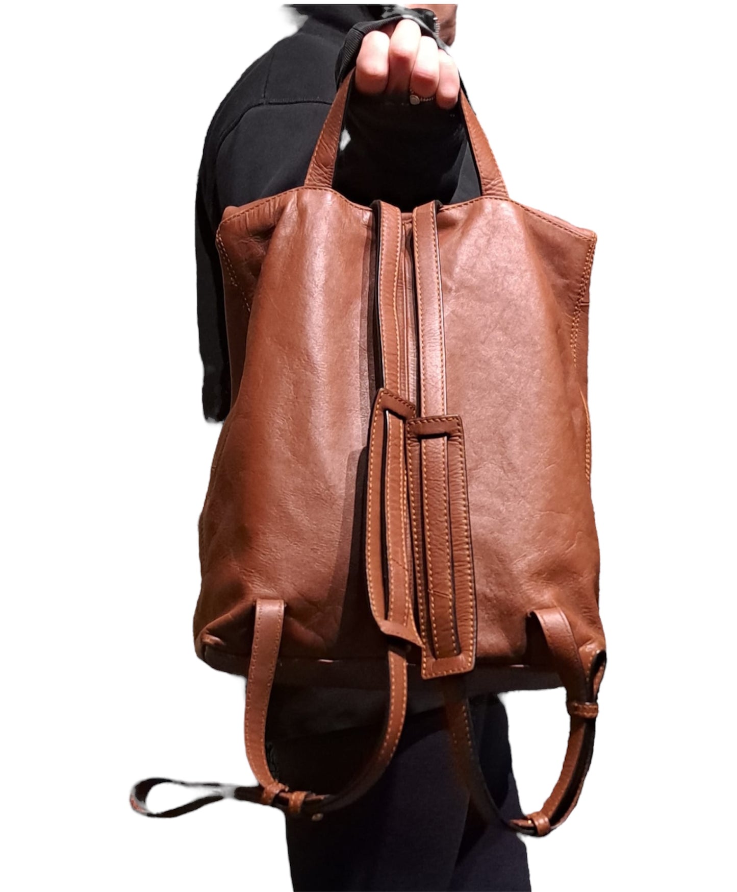 Real Leather M&S Rucksack