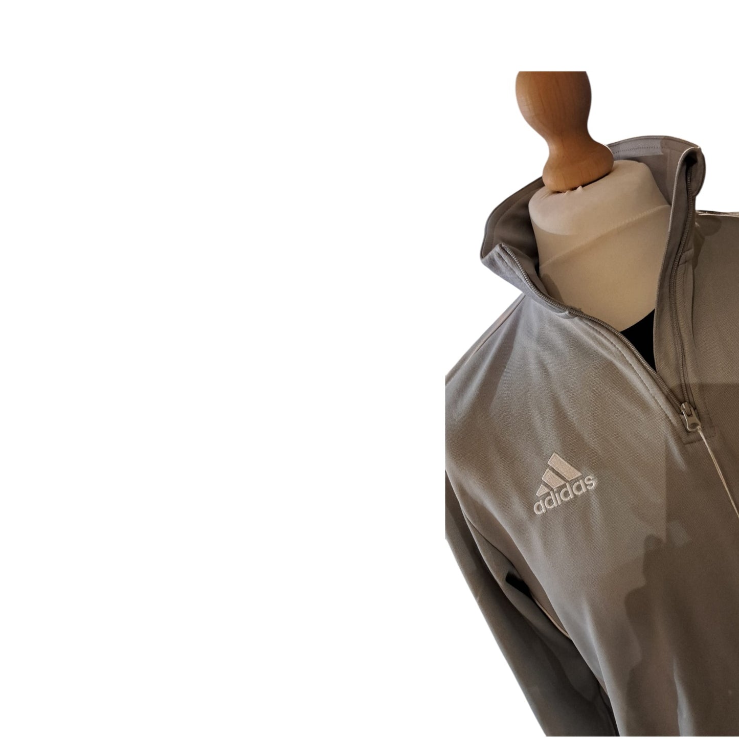 Adidas Light Grey 1/4 Zip