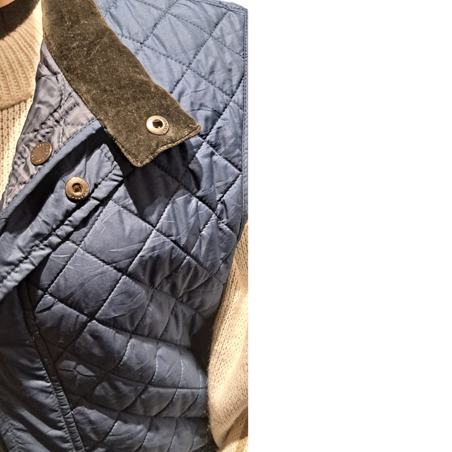 Belstaff Quilted Navy Vest