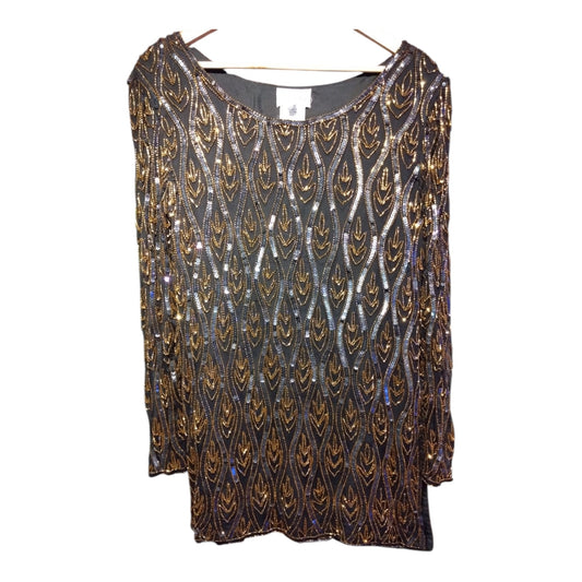 1990s Glam Sequine Top