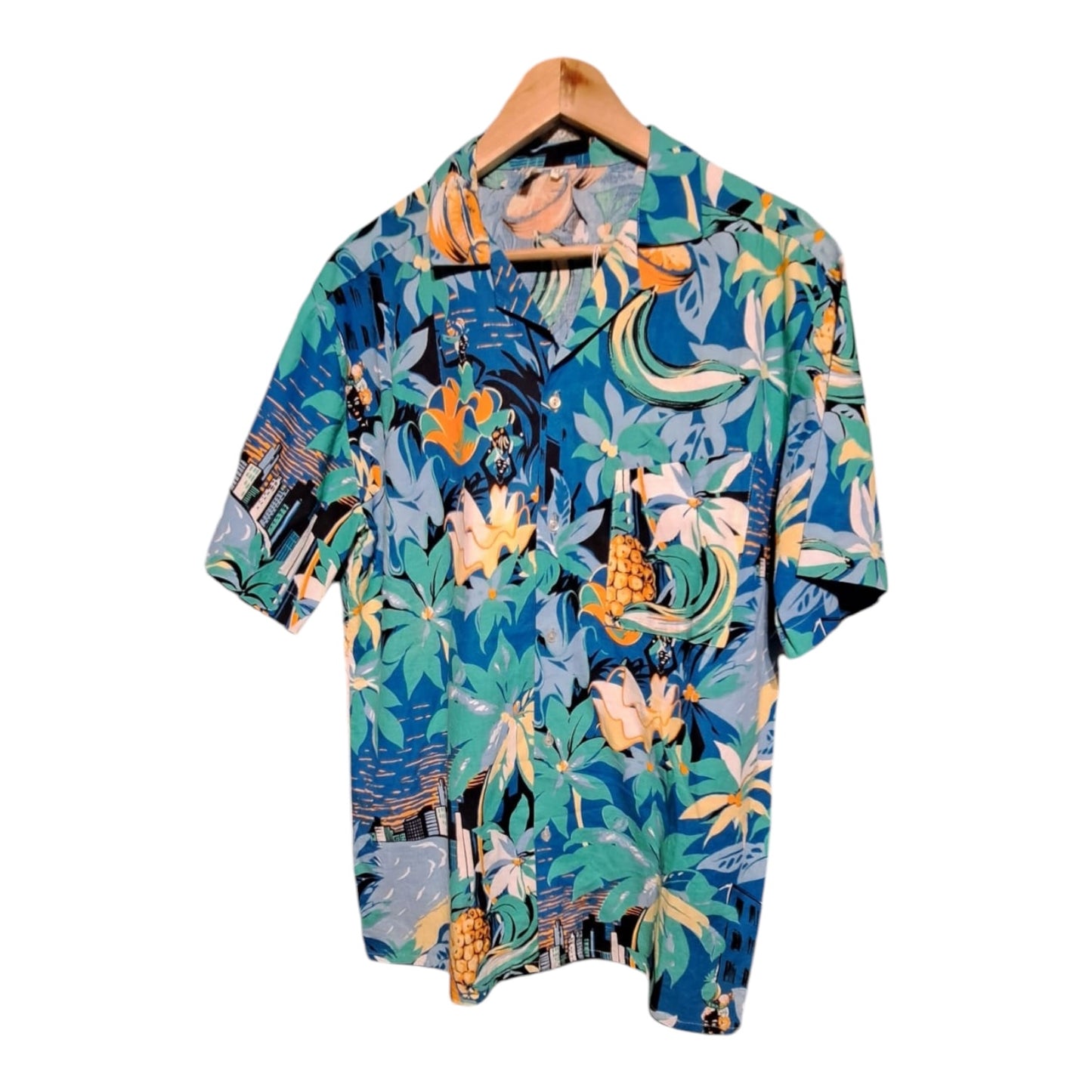 Blue Hawaiian Short Sleeve Shirt