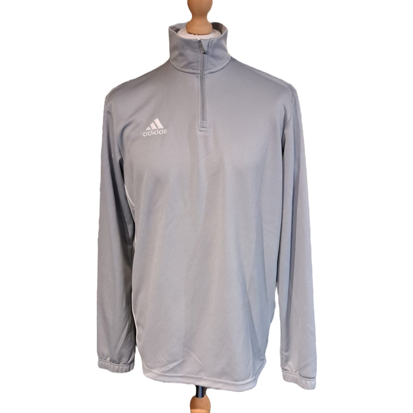 Adidas Light Grey 1/4 Zip