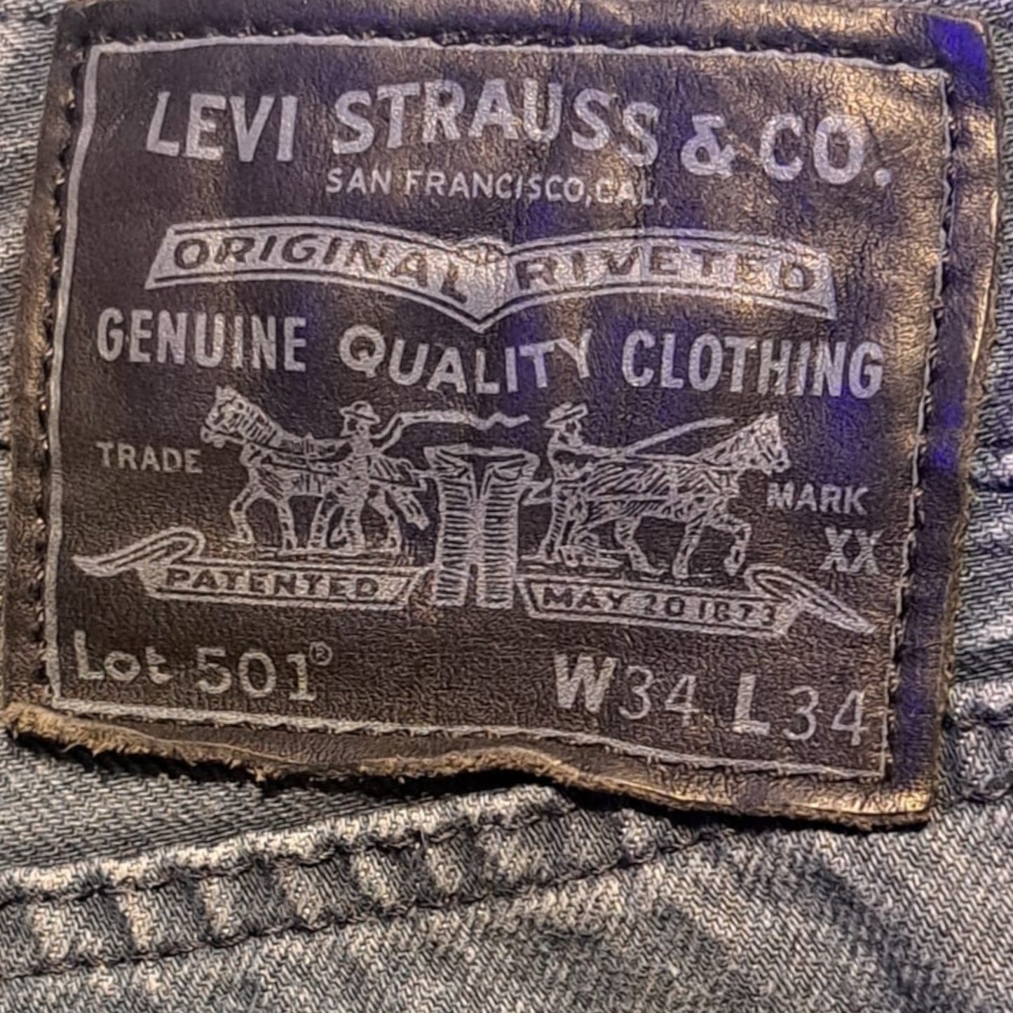 Levi 501s in Blue