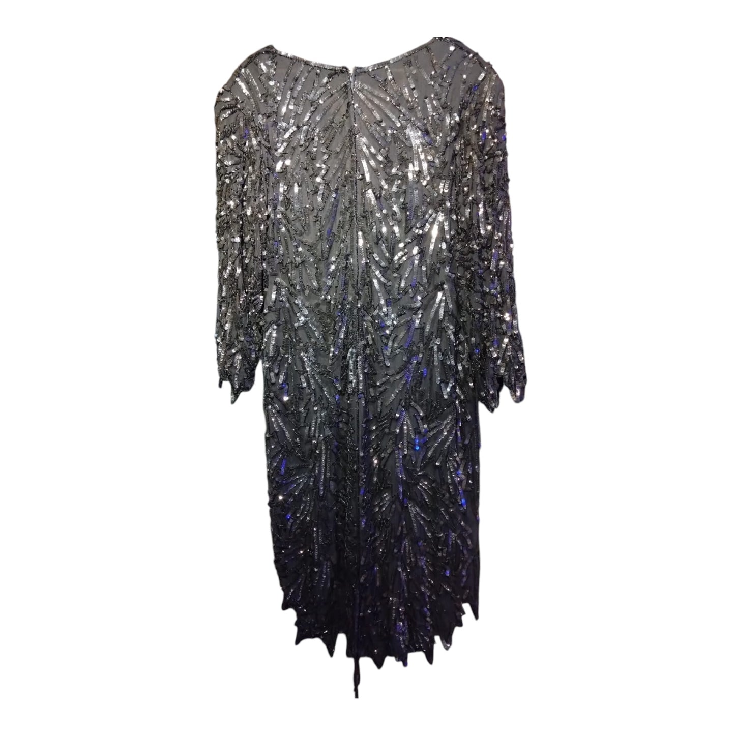 1920s Black Sequin Dress