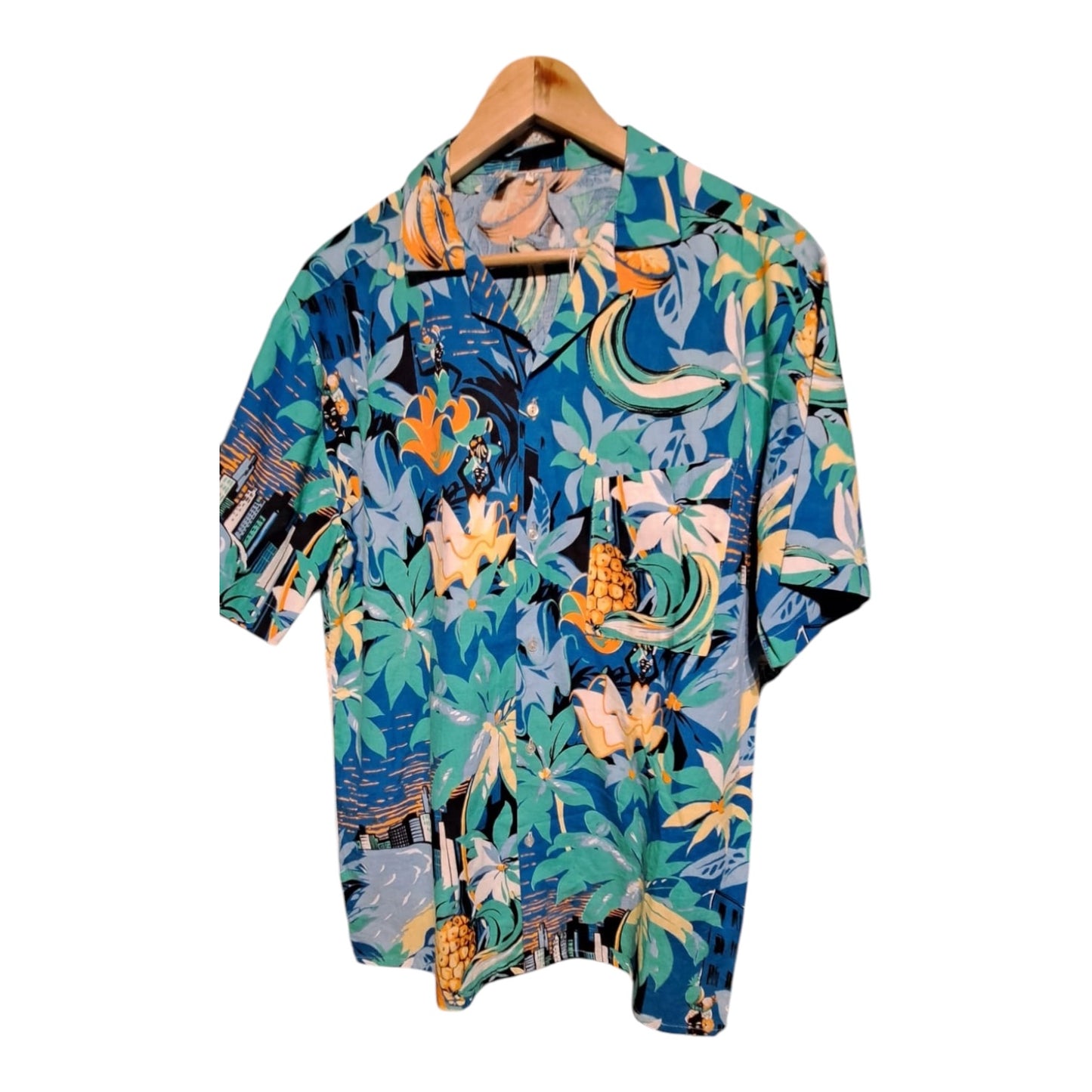 Blue Hawaiian Short Sleeve Shirt