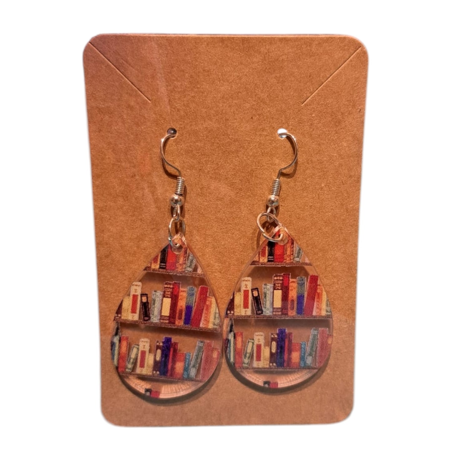 Tear Drop Bookshelf Earrings