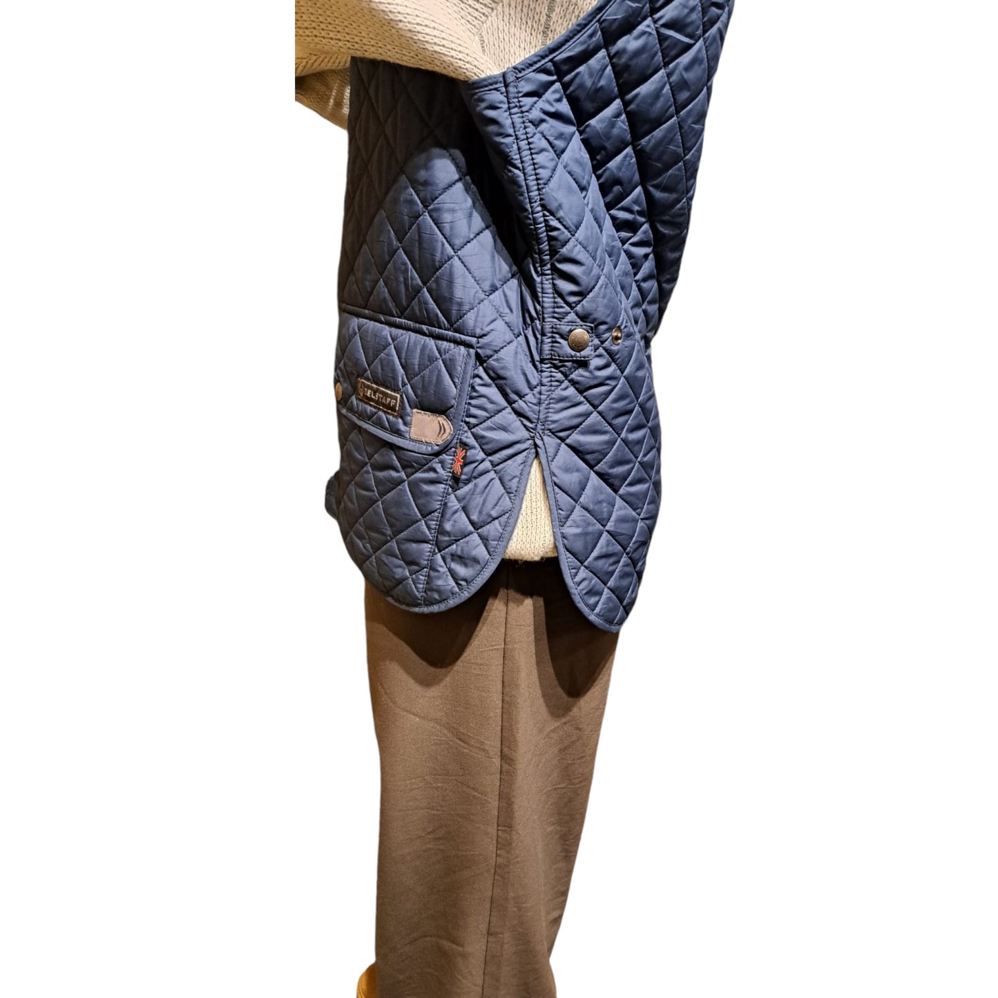 Belstaff Quilted Navy Vest