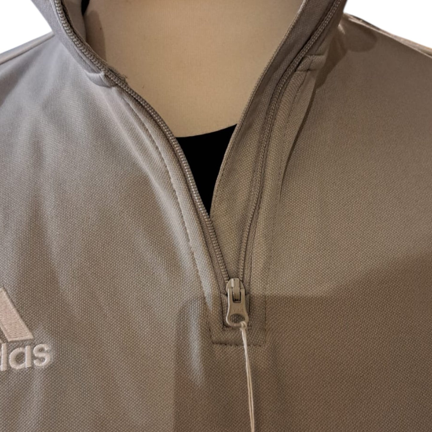 Adidas Light Grey 1/4 Zip