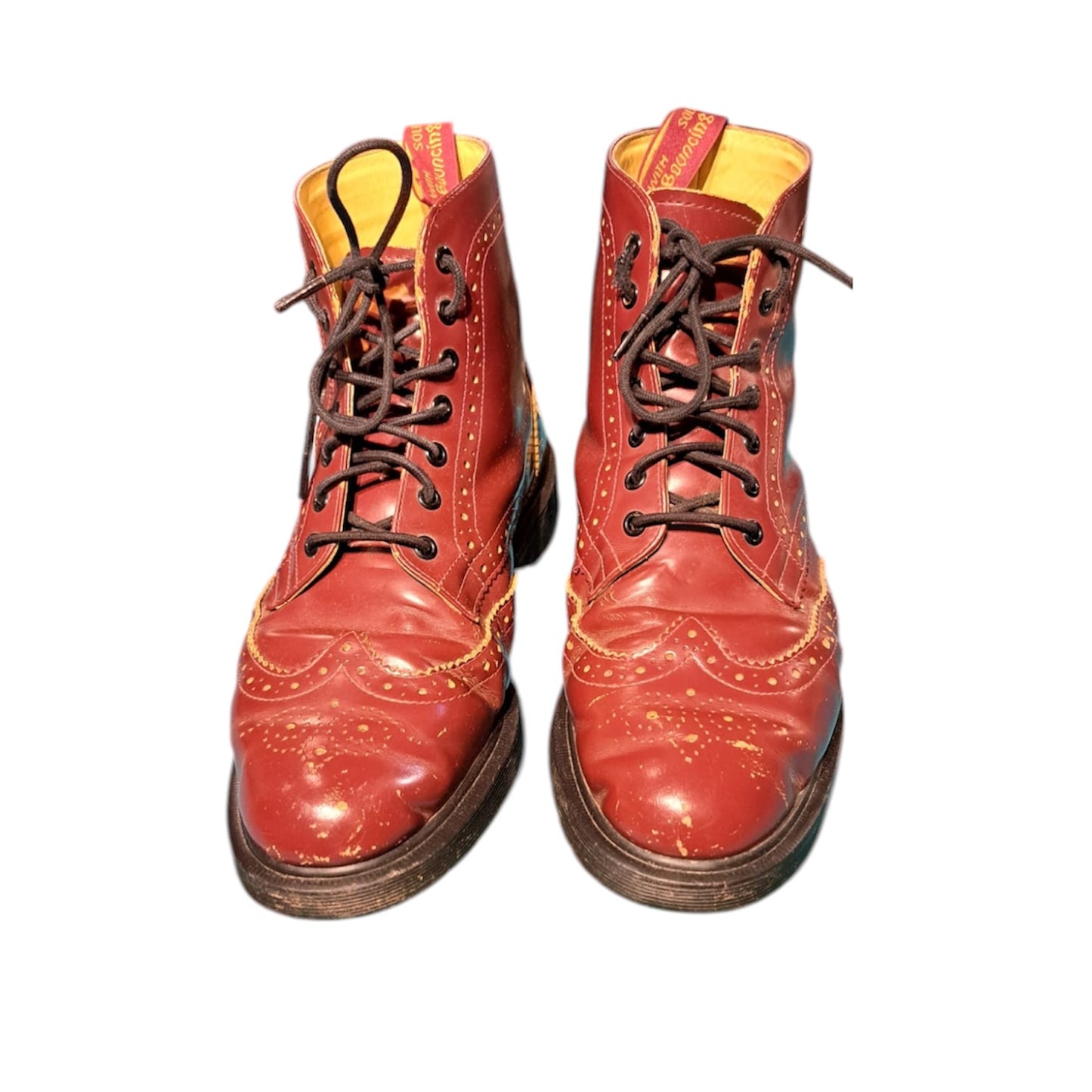 Dr. Martens Brogue Red Boots