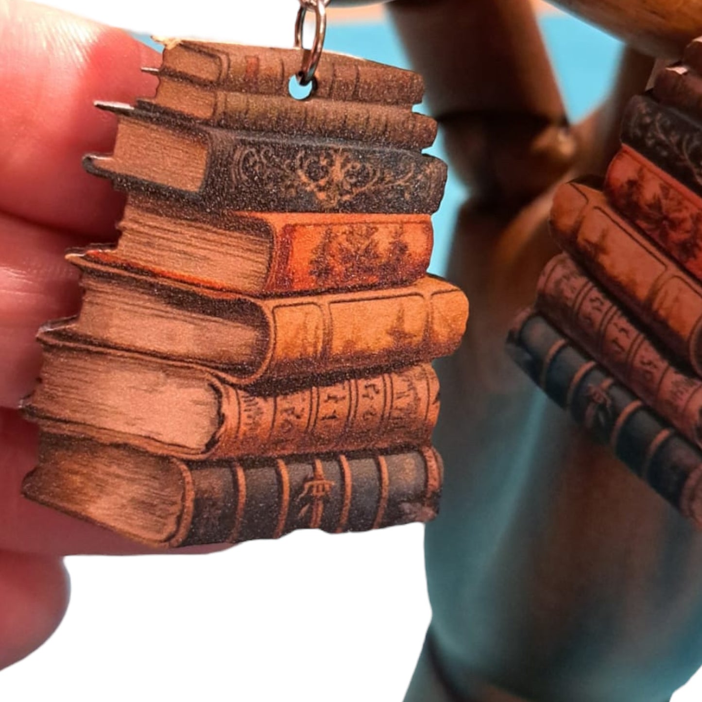 Stack Of Books Earrings