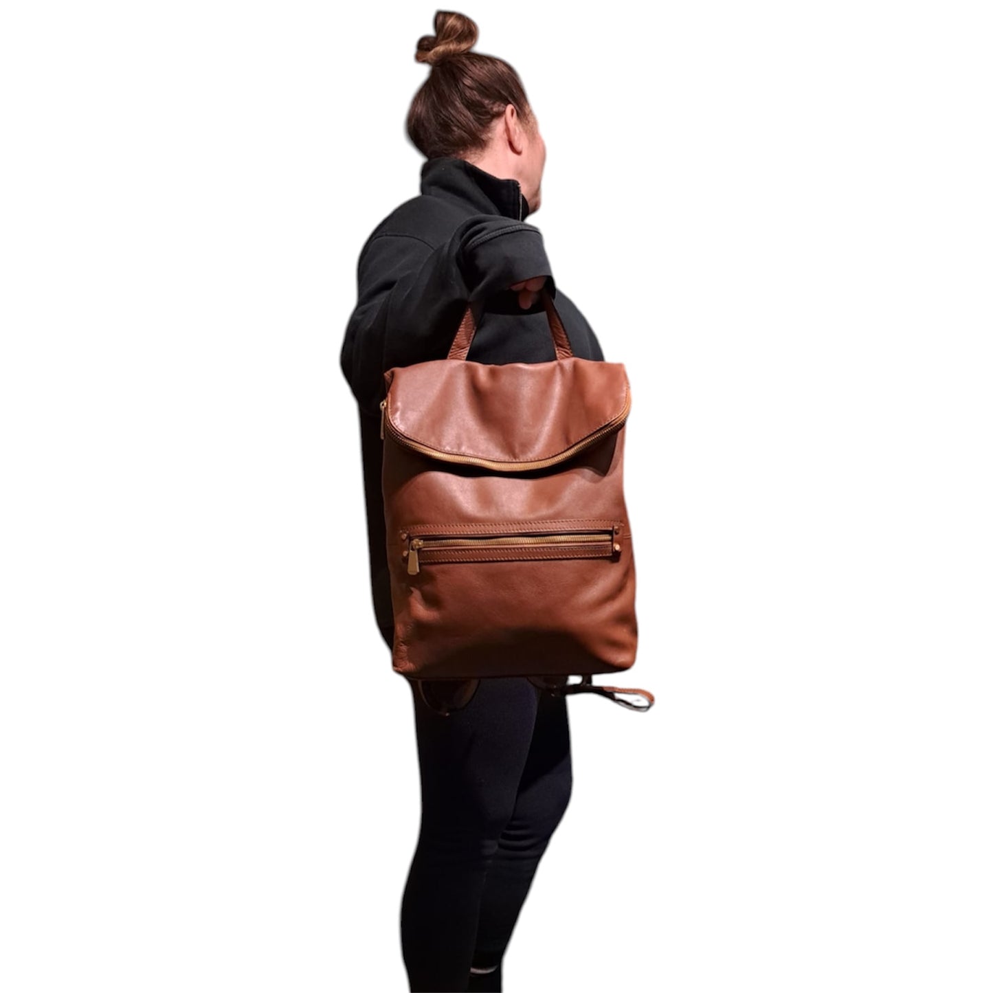 Real Leather M&S Rucksack