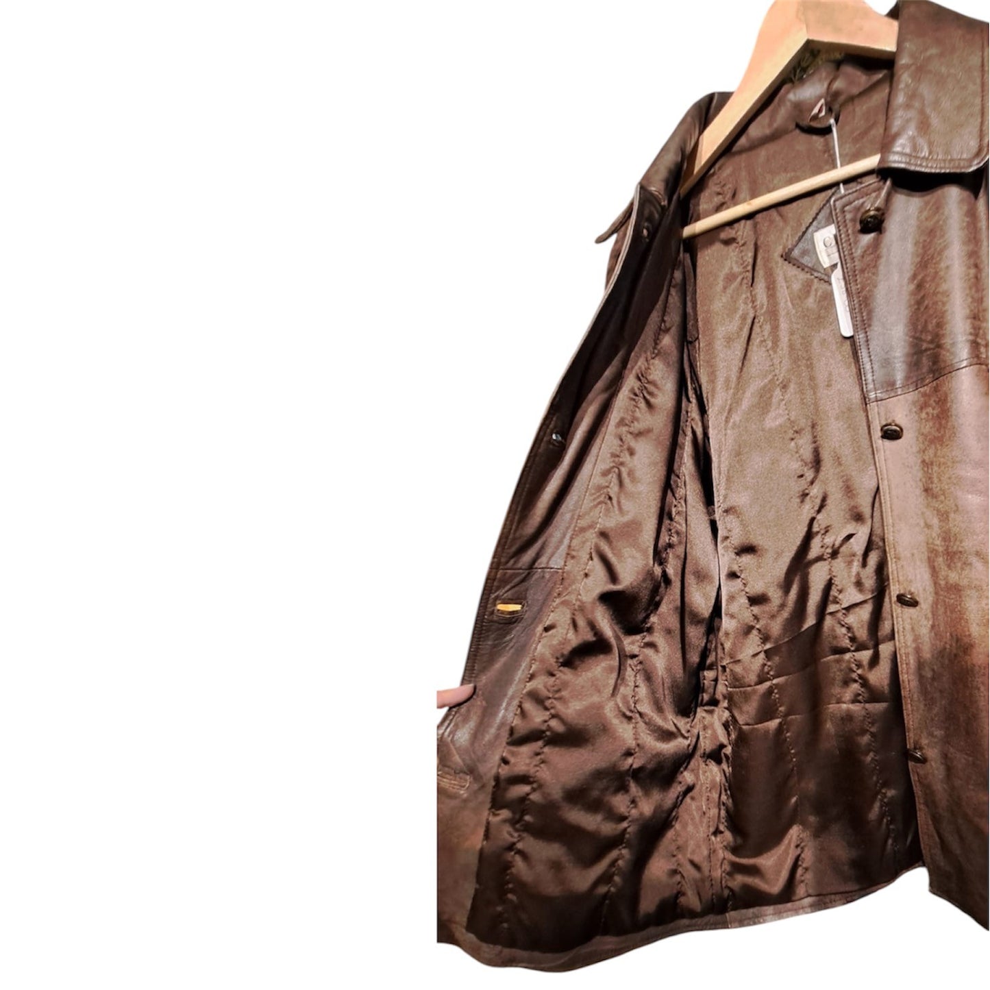 Vintage Ladies Brown Leather Jacket