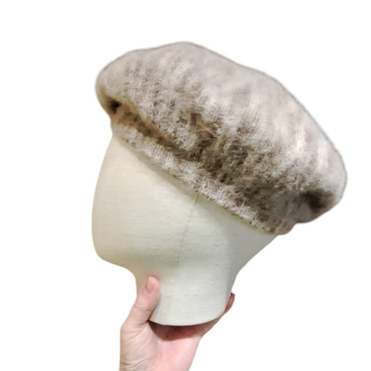 Angora Wool Beret Hat