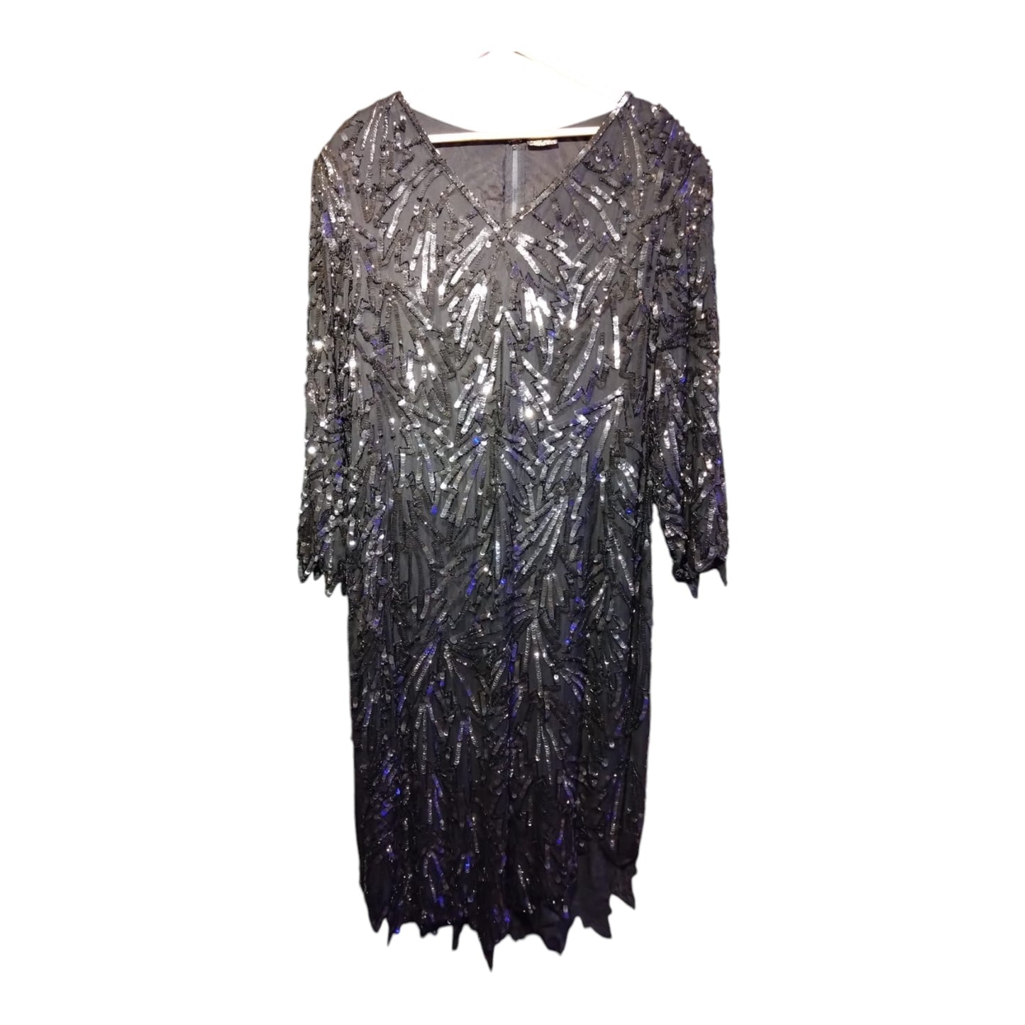 1920s Black Sequin Dress