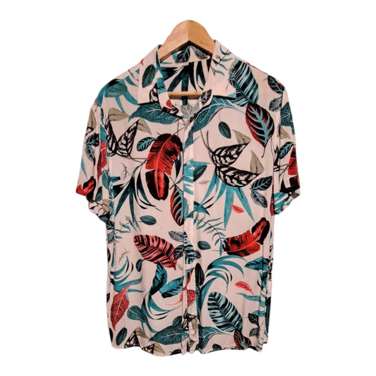 Hawaiian Short Sleeve Shirt White