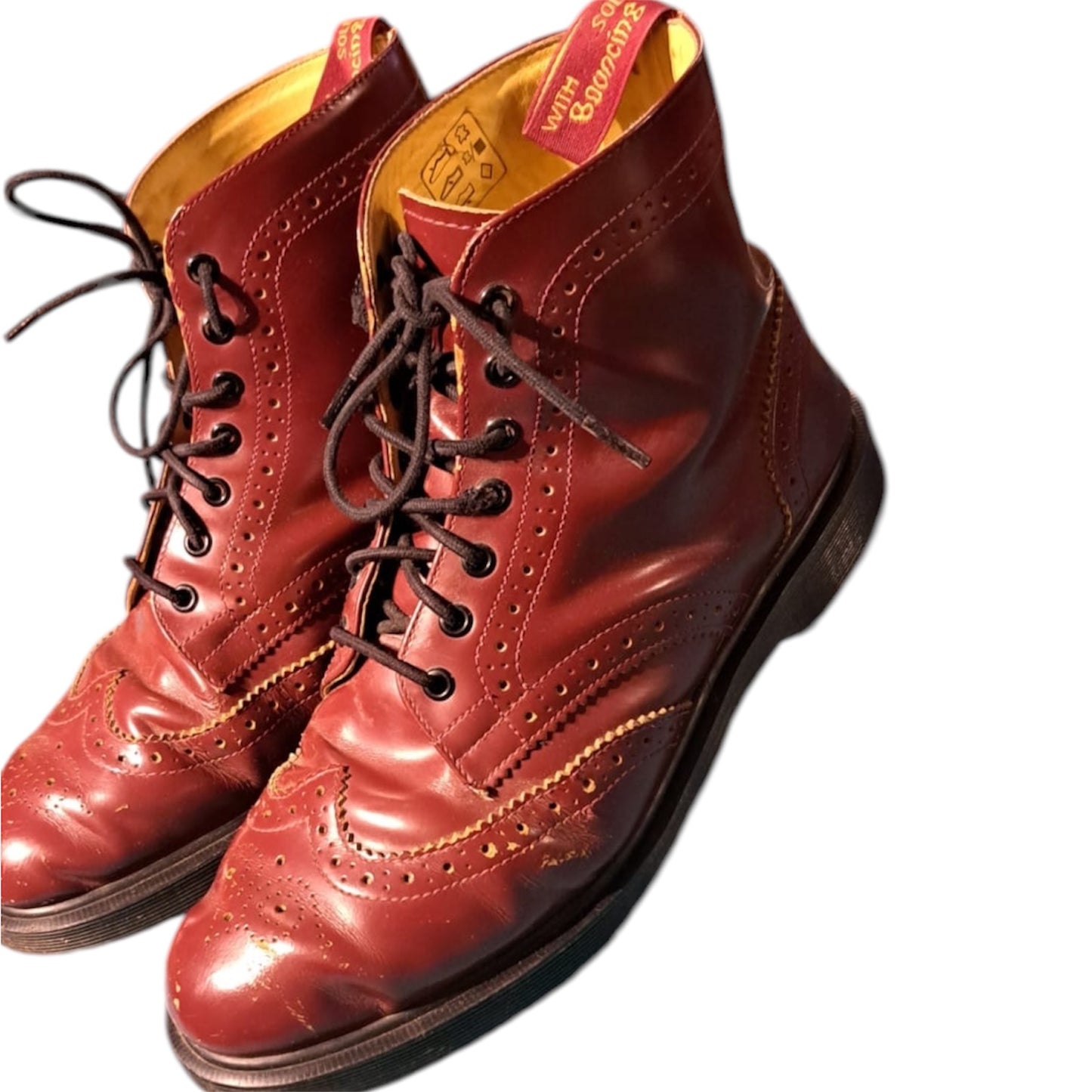 Dr. Martens Brogue Red Boots