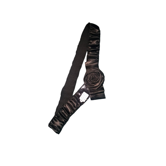 Satin Rose Black Belt