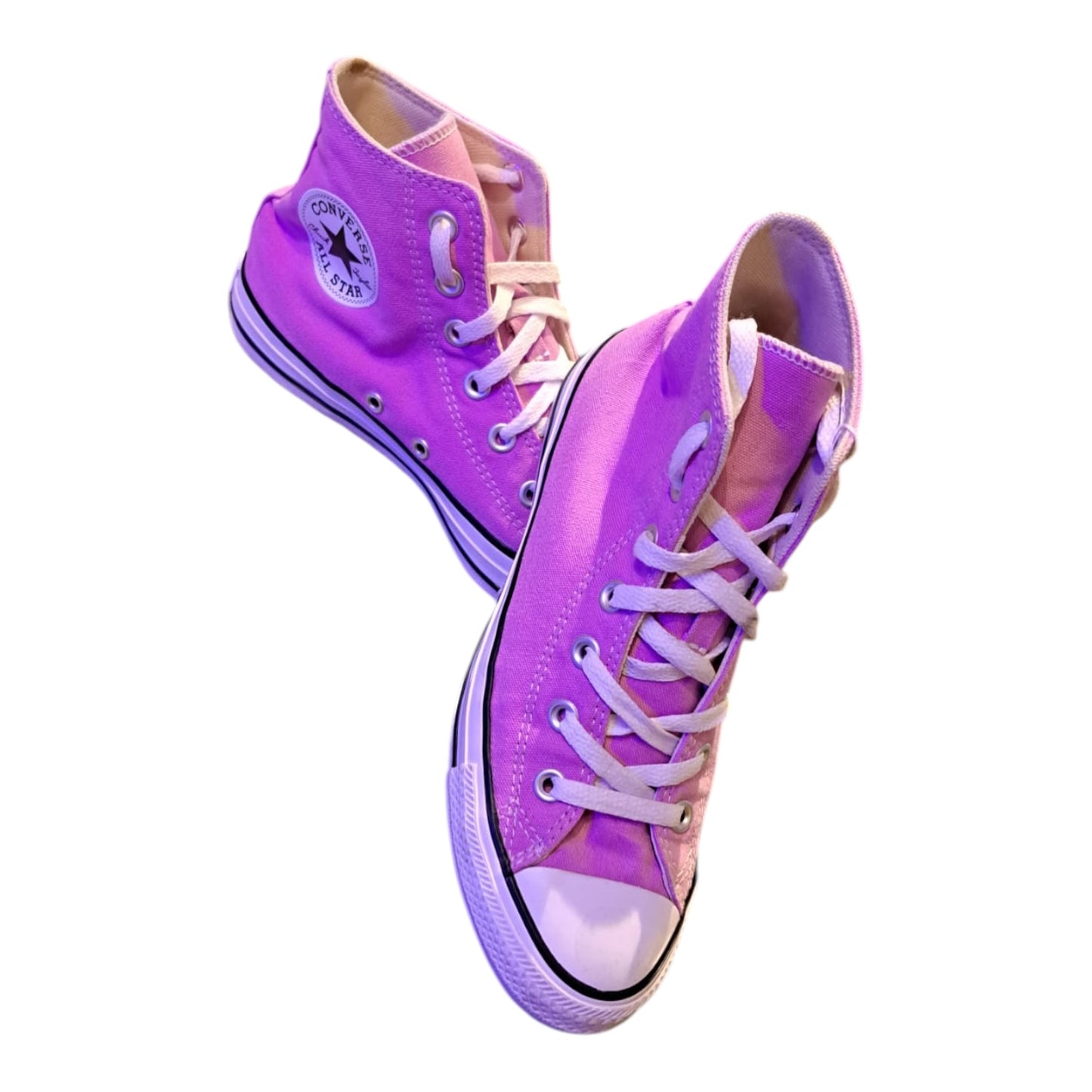 Pink Hi Top Converse All Star Trainers