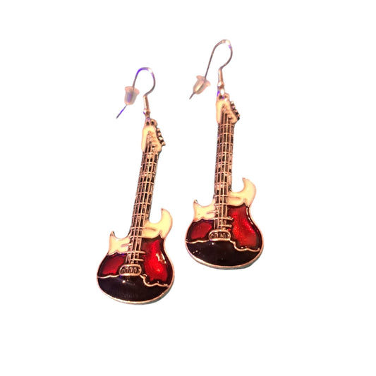 Guitar Drop Earrings