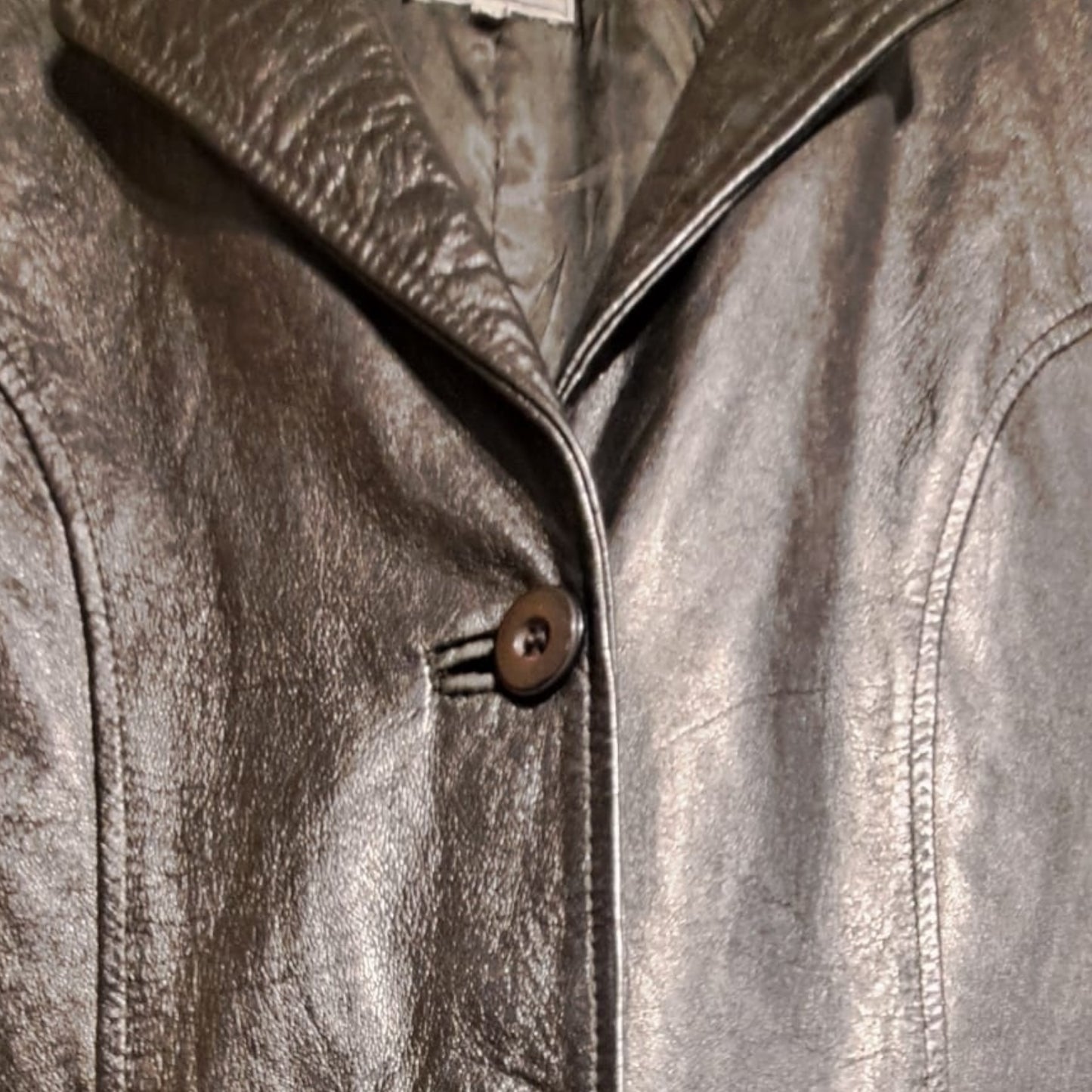 Vintage Leather Blazer